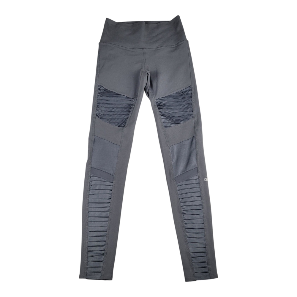 ALO Yoga Women's Moto Leggings Gray Size M Medium